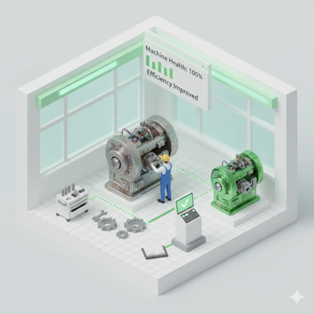 บริการแก้ไขและซ่อมเครื่องที่สึกหรอ